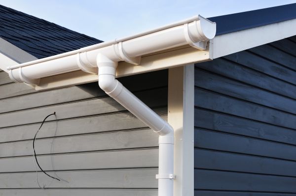 PVC Rain Gutter Installation in Galveston