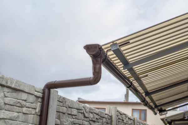 Plastic Downspout Installation in Galveston